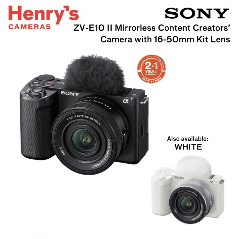 Sony ZV-E10 I, II Mirrorless Vlogging Digital Camera with 16-50mm Lens - Henry's Cameras PH Presyo 78,999 Piso*Libreng Shipping