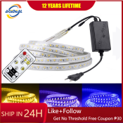 Vcmall Waterproof LED Strip Light with Remote Control, 15-30M