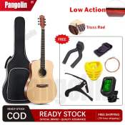 41" Acoustic Folk Guitar Set with Truss Rod and Accessories