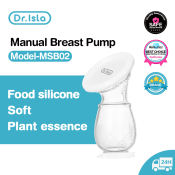 Dr.isla MSB02 Manual Silicone Breast Pump for Painless Feeding