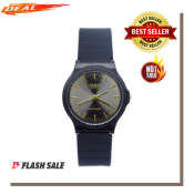 Casio Waterproof Quartz Analog Watch - All Black Resin Band