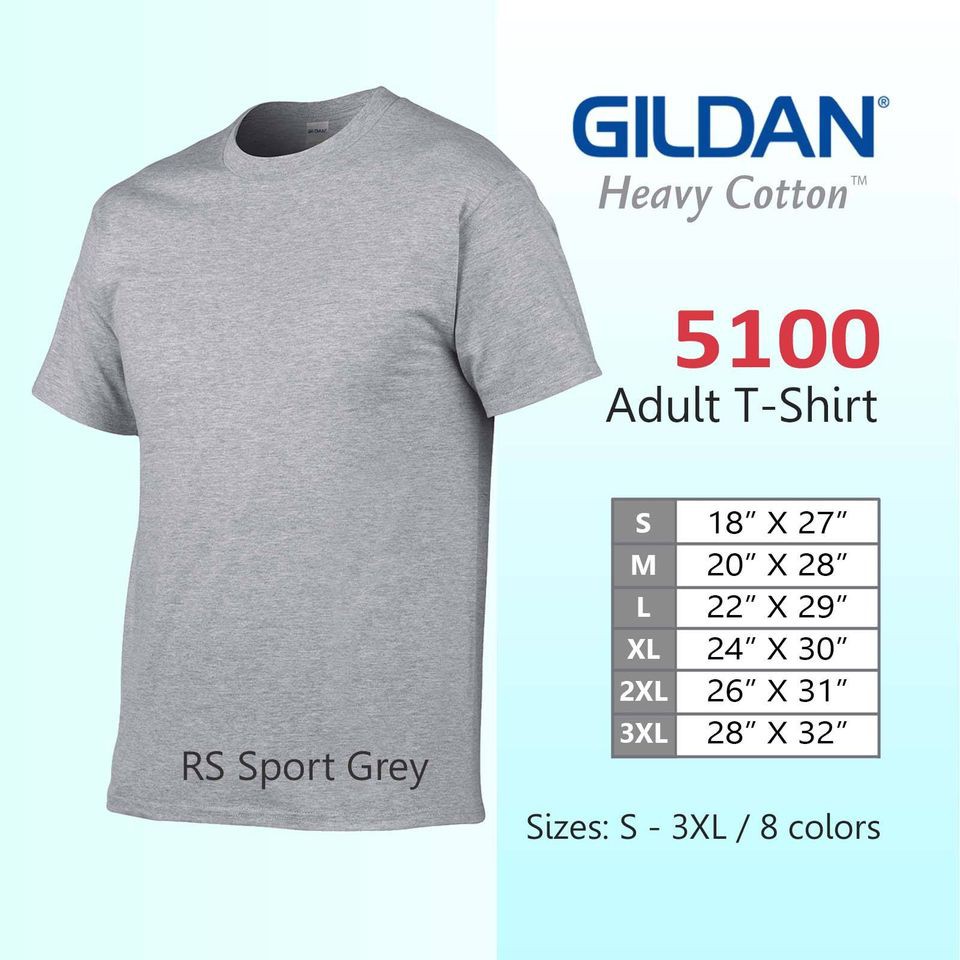 Gildan Heavy Cotton 5100 Adult T-Shirt (Larger Sizes)