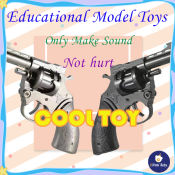 Pure Metal Revolver Gun Toy Bison Gun Model Toys Only Sounds Safe Toy for Boys