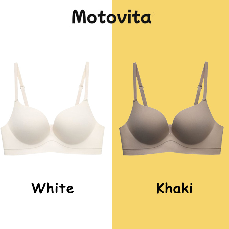 Motovita Women Breathable Seamless Bras One Piece Solid Color Sexy Traceless Lady Underwear Soft Skin Friendly Push-up Anti Sagging Women's Bra - Image 3