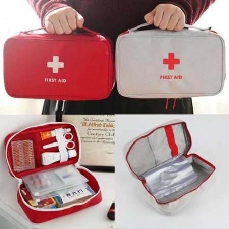 First Aid Empty Bag Kit Pouch Home Office Medical Emergency Travel Rescue Case Bag