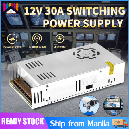 DC 12v Power Supply 30A for Radio Base, LED, CCTV