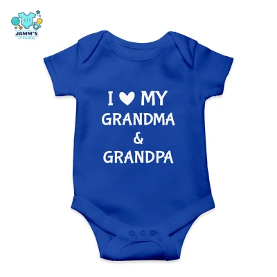 Onesies for Baby - I love my Grandma & Grandpa - 100% Cotton (4)