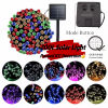 BINLU 10m Solar Powered Waterproof LED Firefly Christmas Lights