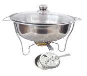 5865# Chafing Dish Round Plain Design Stainless Steel