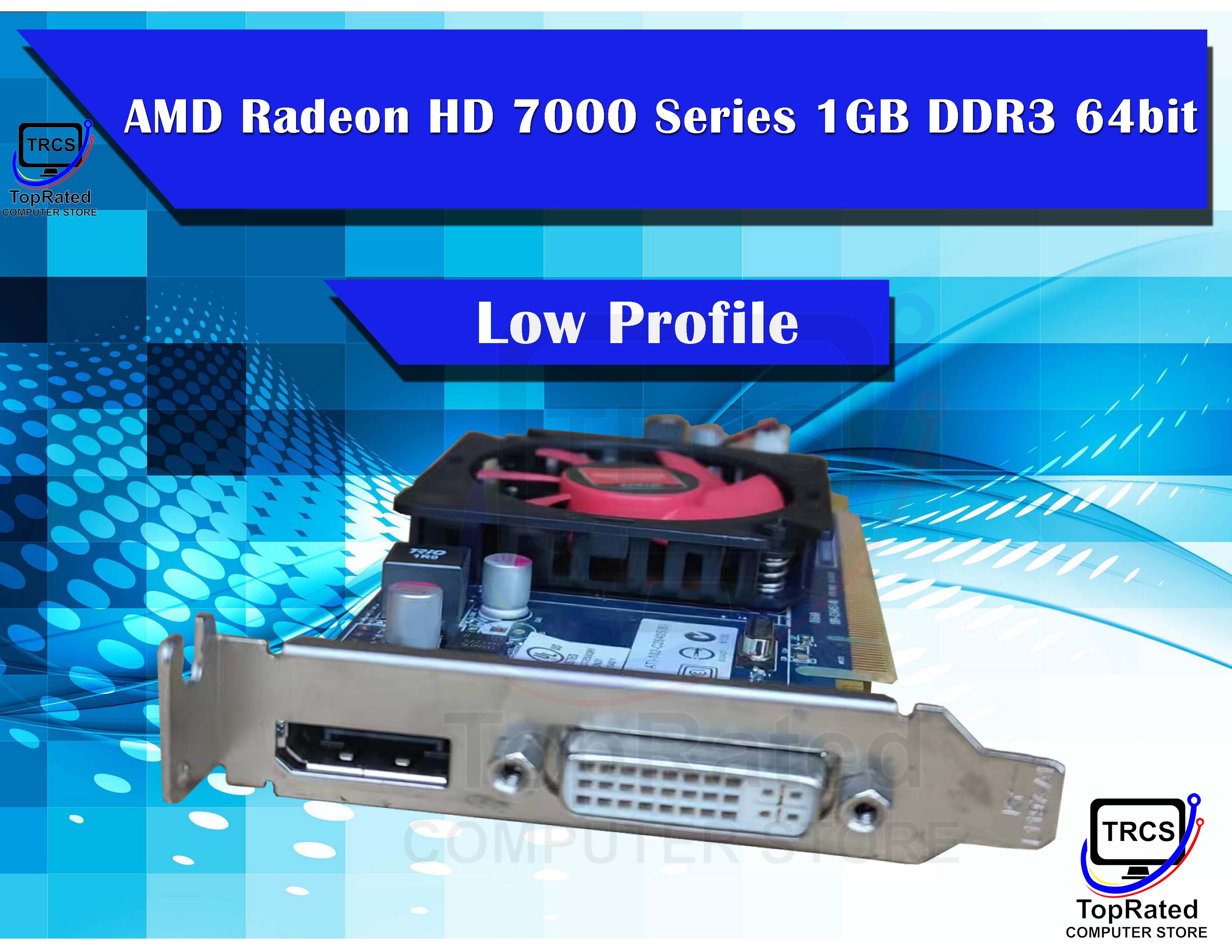 AMD Radeon HD 7000 Series 1GB DDR3 64bit PCIE Video Card (Used