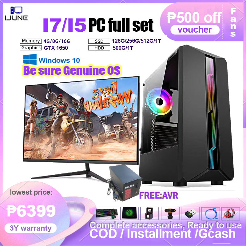 Intel Core i5/i7 Quad-Core Gaming Desktop Computer Set