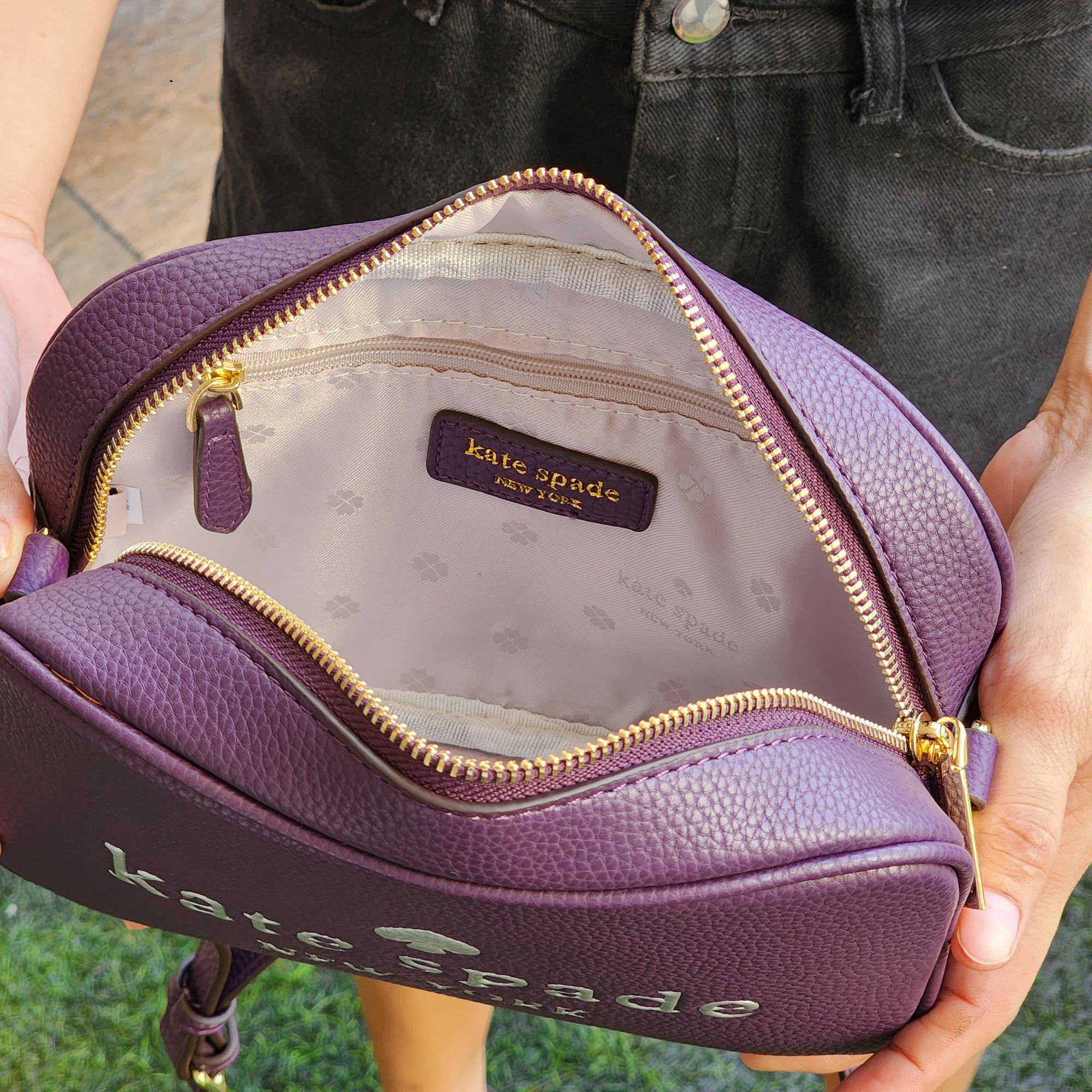 Women's Kate Spade Violet Camera Bag In Pebble Leather | Lazada PH