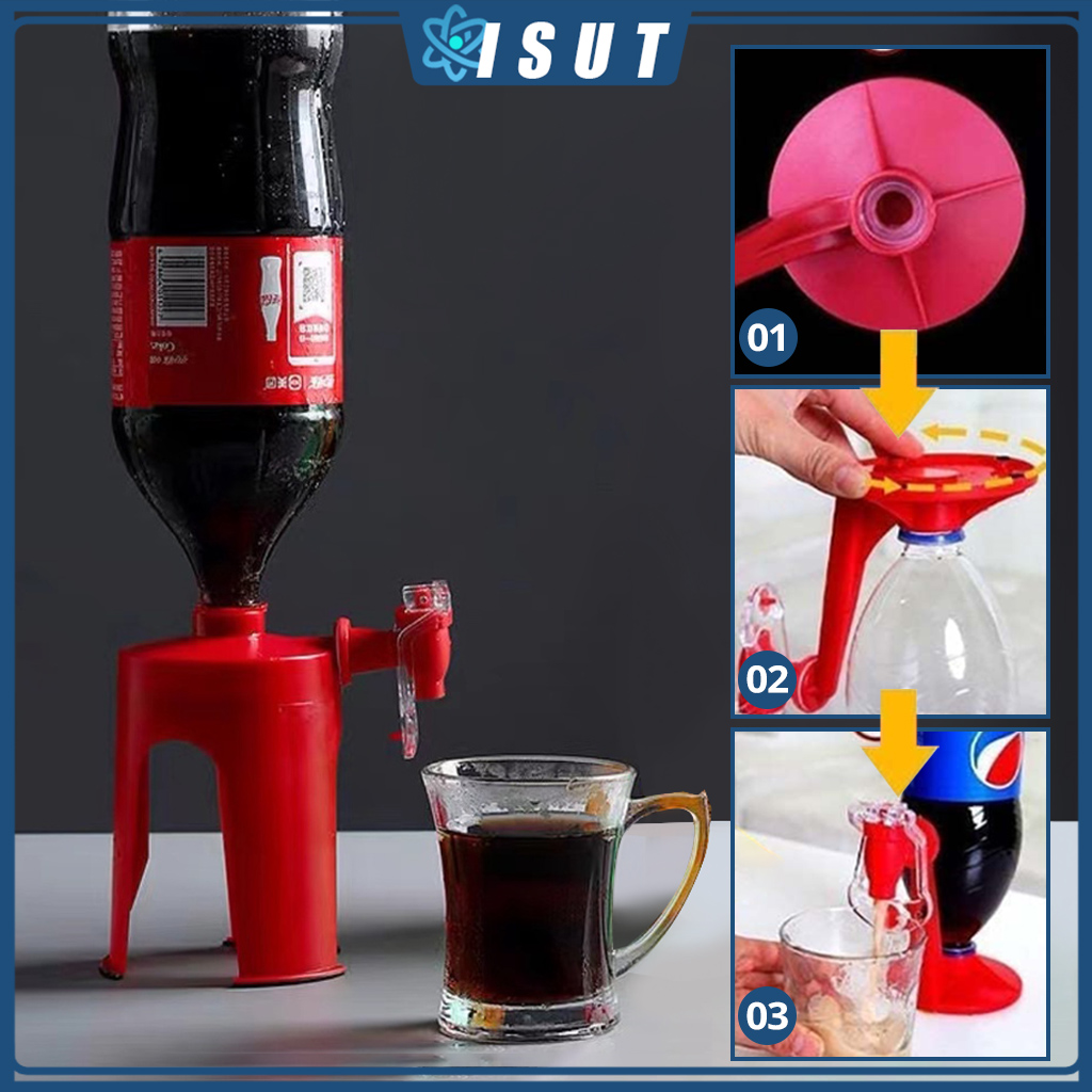 【Ready Stock】Creative Upside Down Soda Drink Dispenser Tap Saver Bottle Coke Drinking Water Dispenser Party Bar Kitchen Presyo 79 Piso*Libreng Shipping