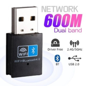 WiFi Bluetooth Adapter - 2.4G 150Mbps USB Receiver (Brand: Unknown)