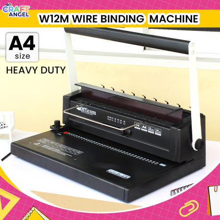 Wire Binding Machine  Officom W12M A4 Size Heavy Duty Binder