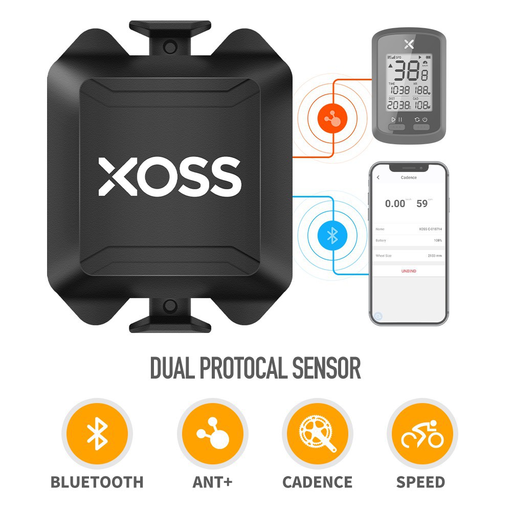 ReadyStock inPH XOSS VORTEX Cadence Sensor Speed Sensor