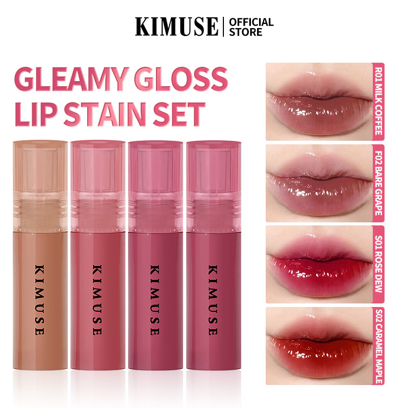 Discount on KIMUSE  shoes - SKU: KIMUSE Liquid Lipstick Set Long lasting Waterproof Lip Tint Lipgloss Smooth Non-stick Cup Lip Makeup