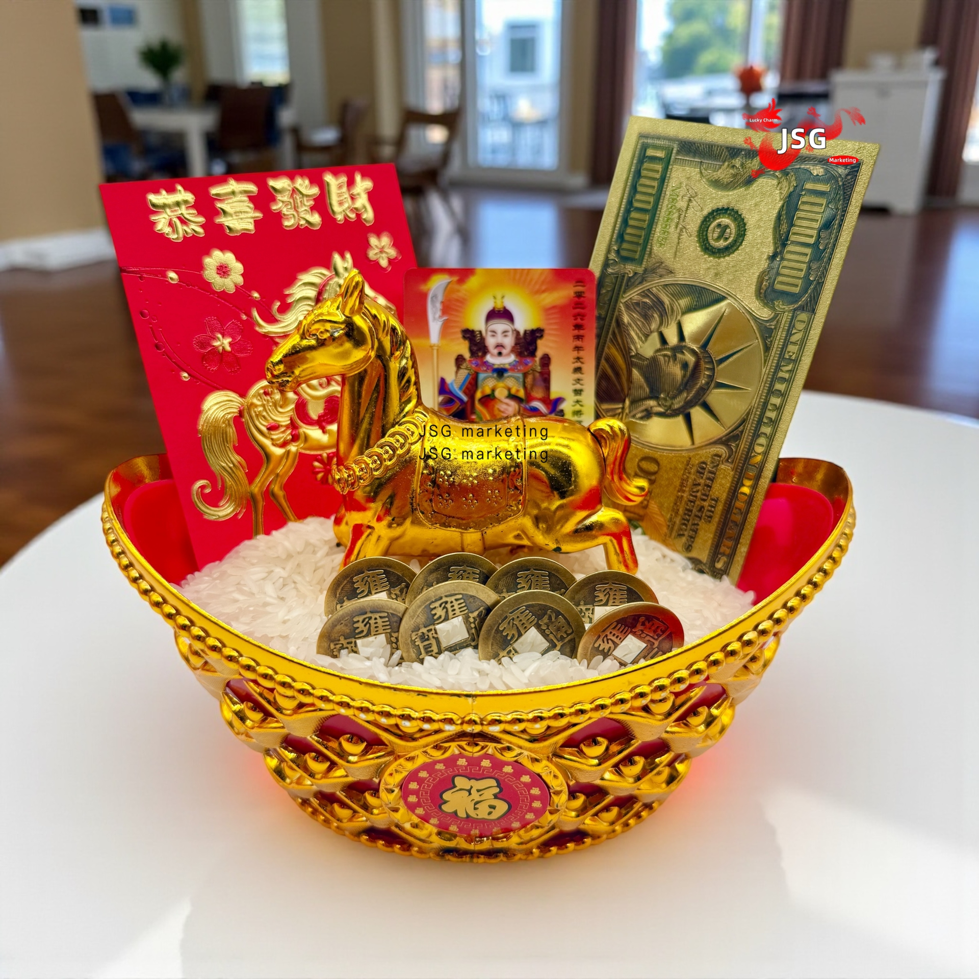 Luckycharm168 Feng Shui Charm 2026 Year of the Horse Prosperity