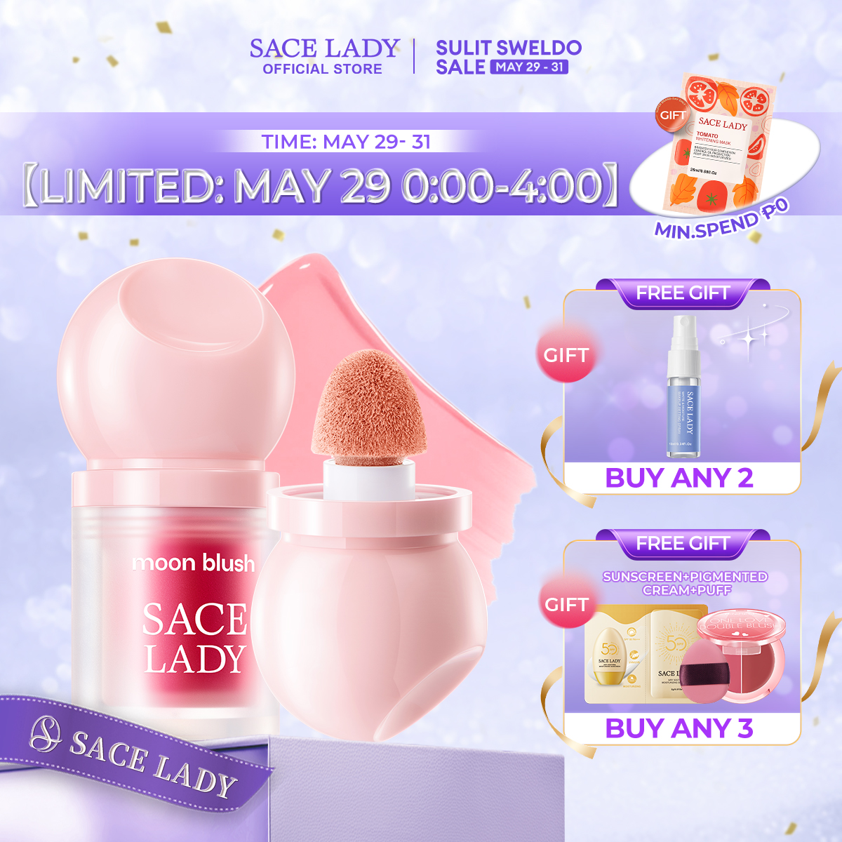 Discount on SACE LADY  shoes - SKU: SACE LADY Water-Serum Liquid Blush Waterproof Long-lasting Lightweight Blush On Cheek Eye Multi-use 