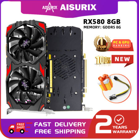 AISURIX AMD RX 580 8GB Graphics Card for Gaming