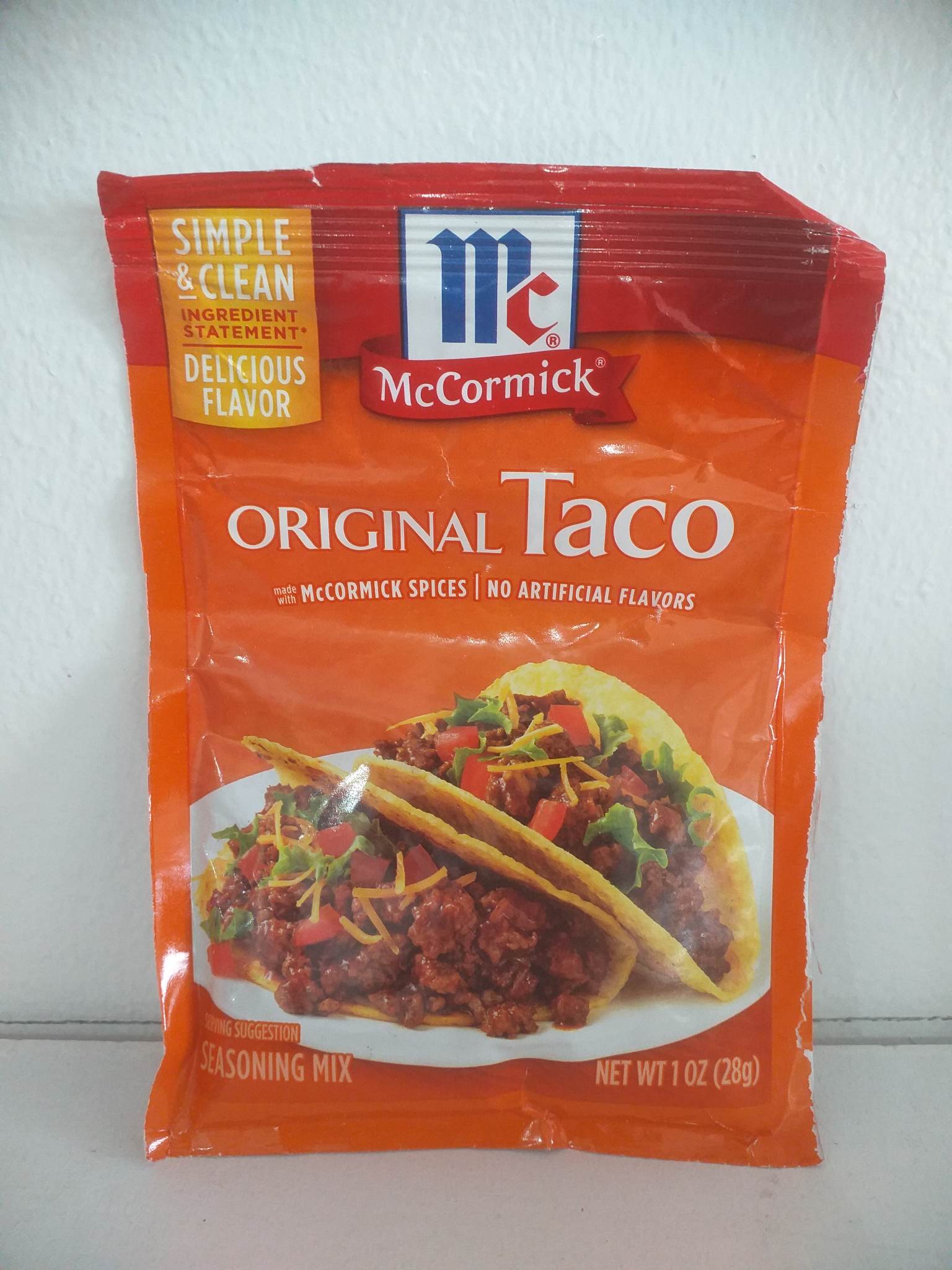 McCormick 30% Less Sodium Mild Taco Seasoning Mix, 1 oz