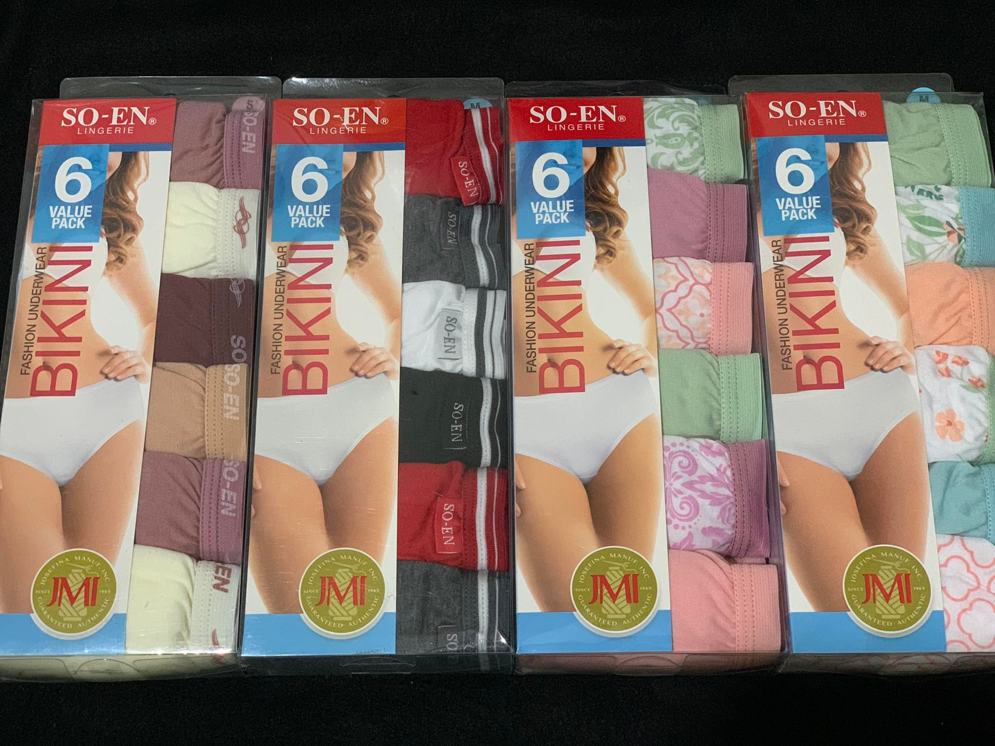 Original SO-EN Women's Bikini Underwear BBC Assorted 1Dozen (12PCS)