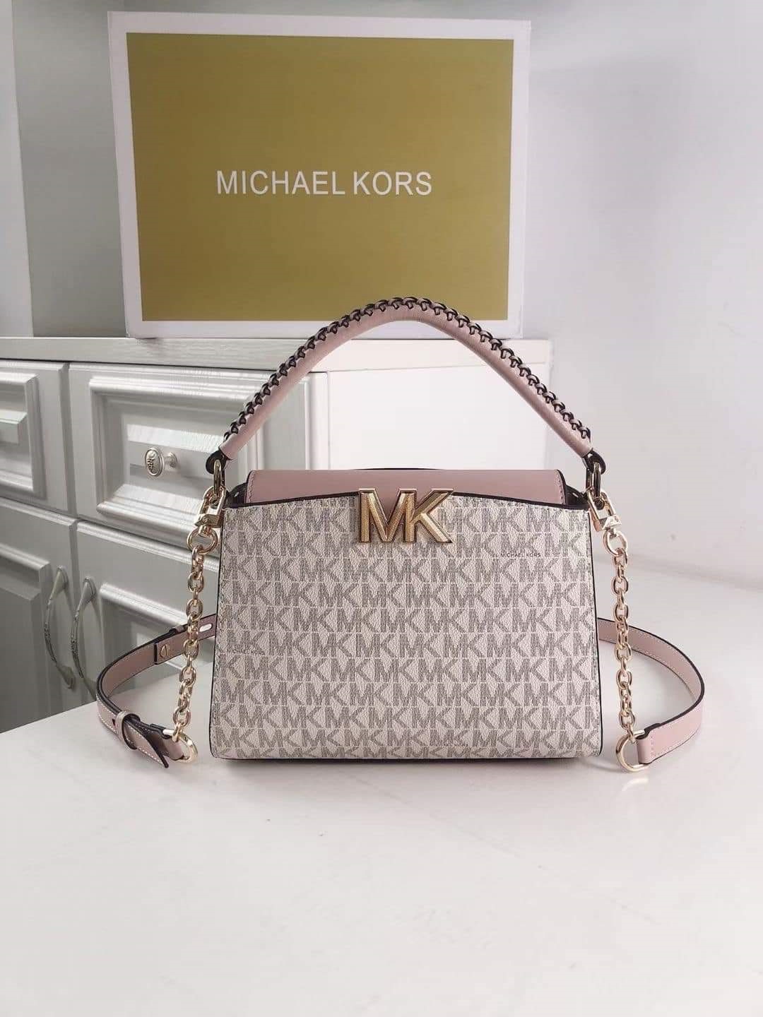 Michael Kors Ladies Karlie Small Leather Crossbody Bag