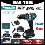 Makita-compatible Cordless Brushless Electric Drill with 20+3 Torque