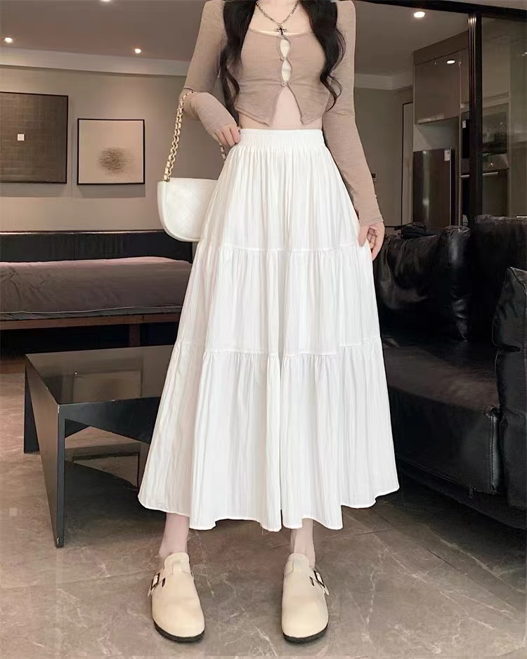 Long white skirt hotsell