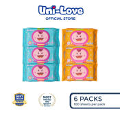 UniLove Baby Wipes Combo 100's  Pack of 6