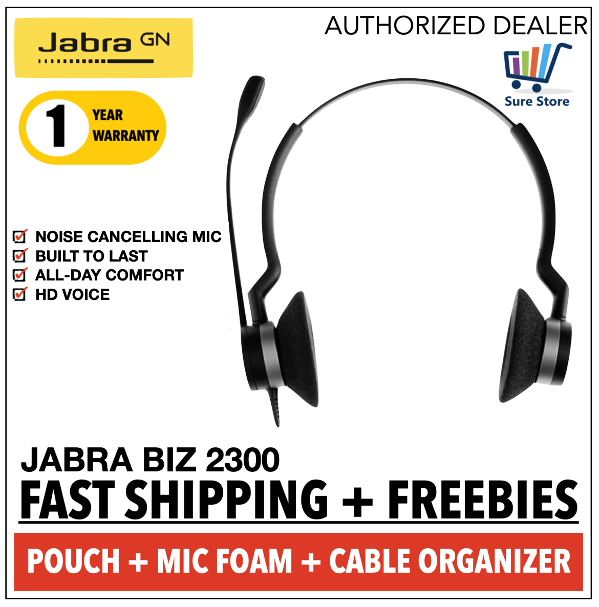 Jabra Biz 2300 Duo Usb Ms P N 2399 3 109 Model Hsc015 Lazada Ph