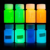 Glow In The Dark Acrylic Paint Set - 8 Colors