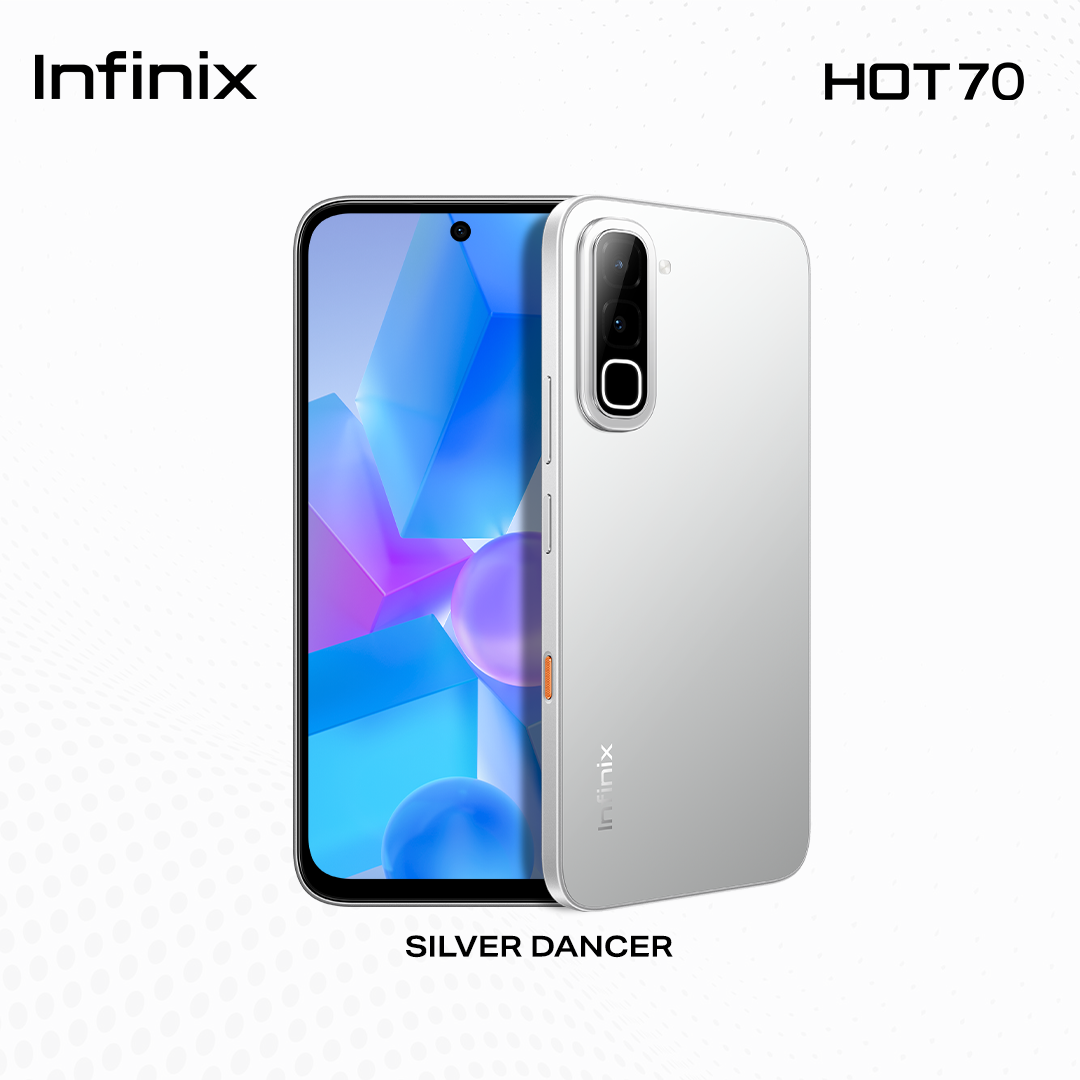 「NEW Arrival」- Infinix HOT 70, (up to 18GB [6GB + 128GB] Dynamic Shine Design with Baby-Smooth Finish / 45W+ 6000 mAh Battery + Lighting Fast Charge / Dust, Water & Drop Proof IP65 SG5G Certified (1 year local warranty) Smart Phone - Image 4