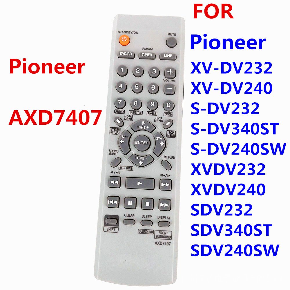 GUPBOO - Télécommande Universelle de Rechange pour télécommande lecteur DVD  Pioneer RM-D76 - Telecommande Universelle - Rue du Commerce