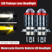 Waterproof LED Motorcycle Headlight Bulb - Super Bright, Plug and Play