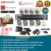 Hikvision 2MP Full-Color CCTV Set with Audio, 4/8 Channel
