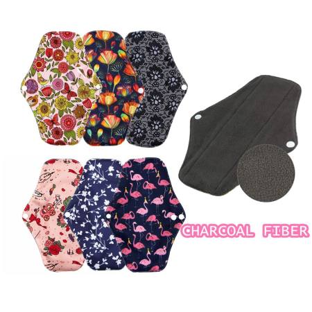 Bamboo Charcoal Cloth Menstrual Pad - Leak-Proof Night Sleep