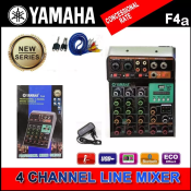 Yamaha 4-Channel Audio Mixer with USB and Bluetooth