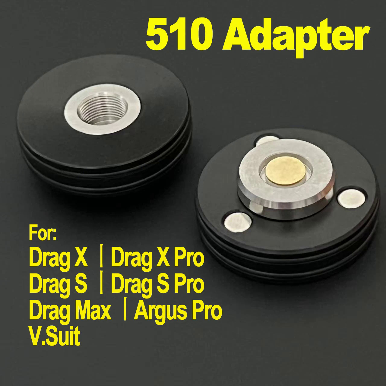 voopoo argus pro 510 adapter Voopoo Argus Pro Adapter - 510 Compatible With Voopoo Drag Max & Drag X