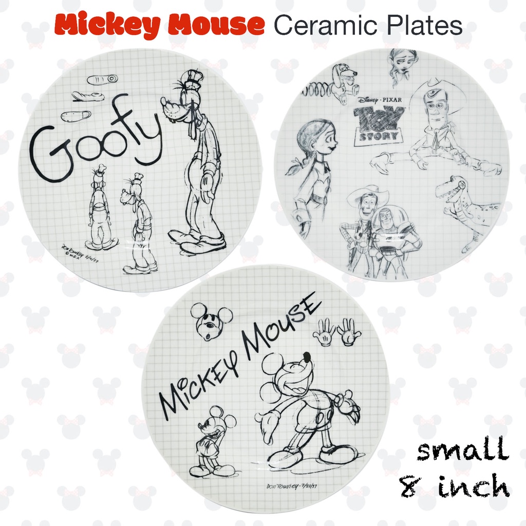 Disney Mickey Mouse Sketch Book Bowls Set of 4 Rare Modern Art Design New –  ASA College: Florida