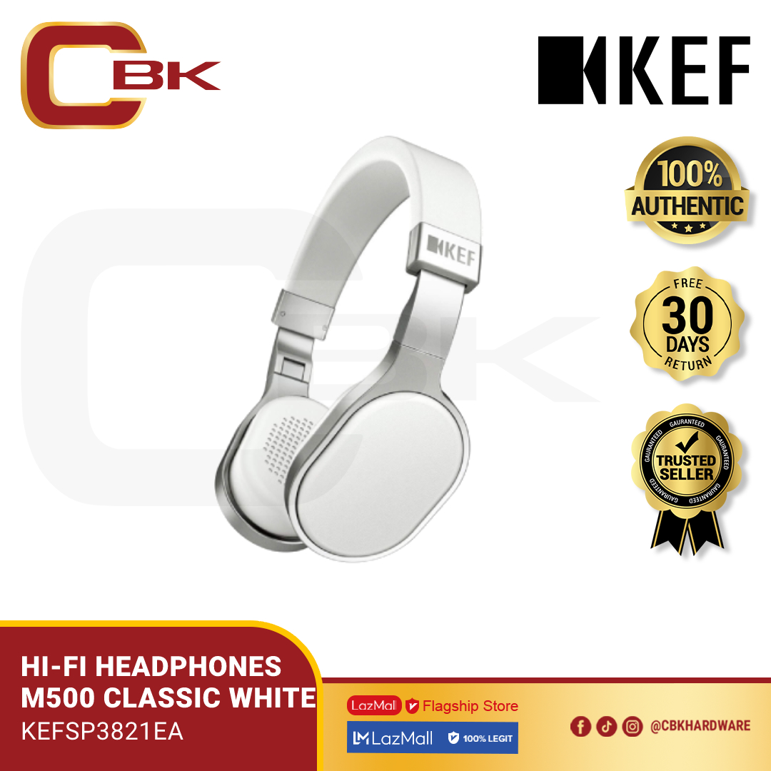 KEF M500 HI-FI Headphones On-Ear (White)