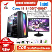 Gaming PC Set with Core i5/i7, 16GB RAM, SSD, Monitor