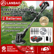 Portable Cordless Lawn Mower with Lithium Battery - Lanbao