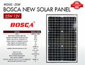 BOSCA 25W Solar Panel - 5 Year Warranty