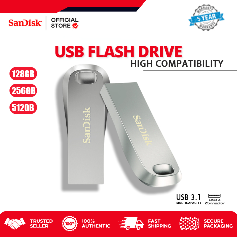 Memoria USB Sandisk Ultra Luxe 512GB 3.1 Flash Drive 150Mb/s -  SDCZ74-512G-G46