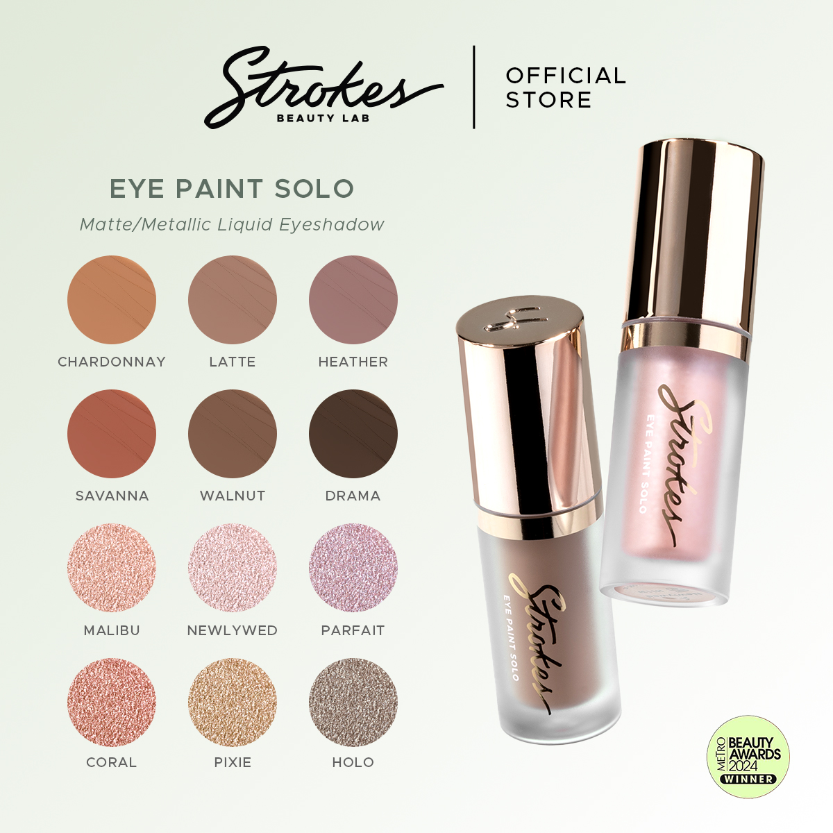 Discount on Strokes Beauty Lab  shoes - SKU: Strokes Eye Paint Solo [Matte & Metallic Liquid Eyeshadow]