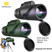 80X100 Monocular Telescope with Tripod and Phone Clip, Outdoor Scope