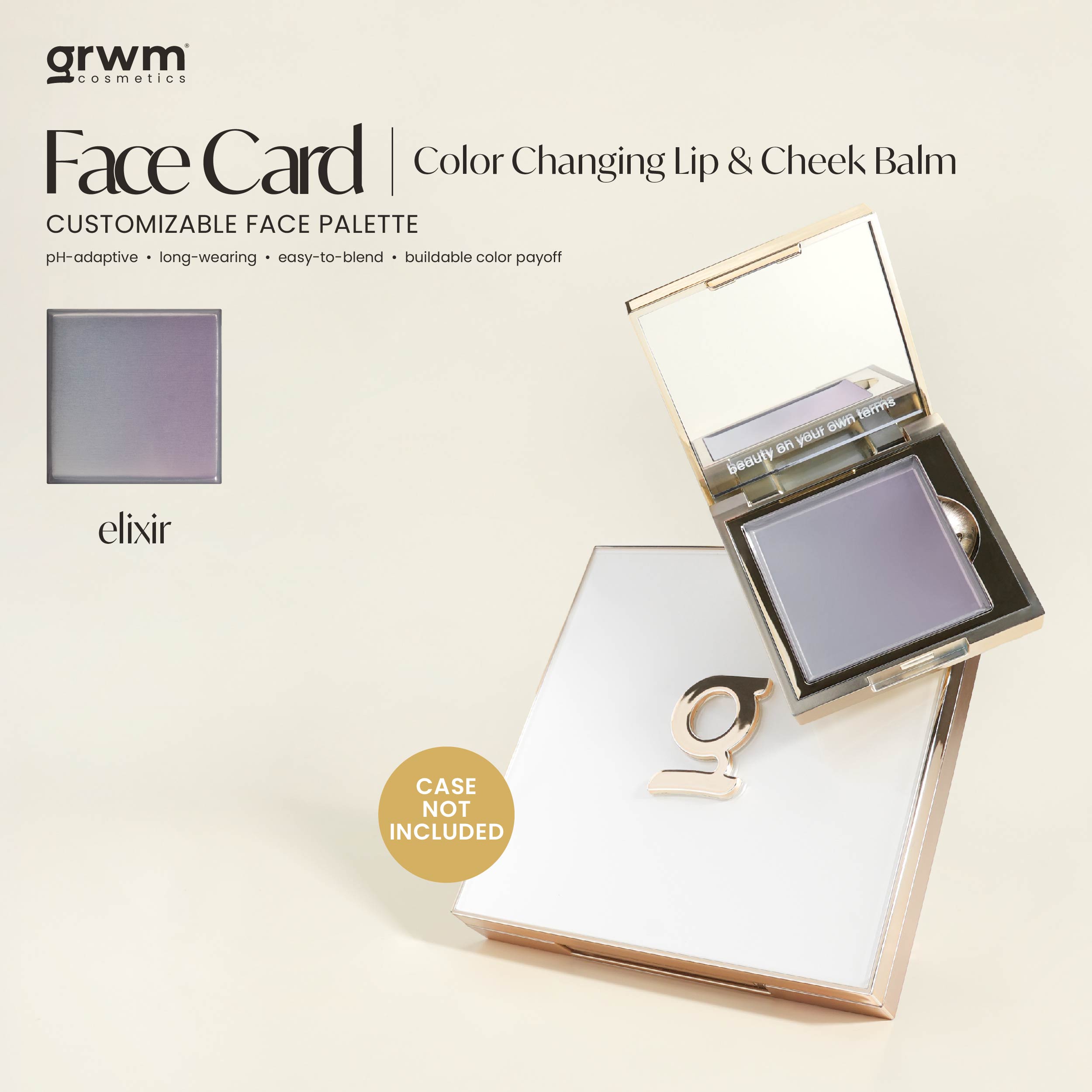 Discount on GRWM Cosmetics  shoes - SKU: GRWM Cosmetics Face Card Color Changing Lip and Cheek Balm [CASE NOT INCLUDED]