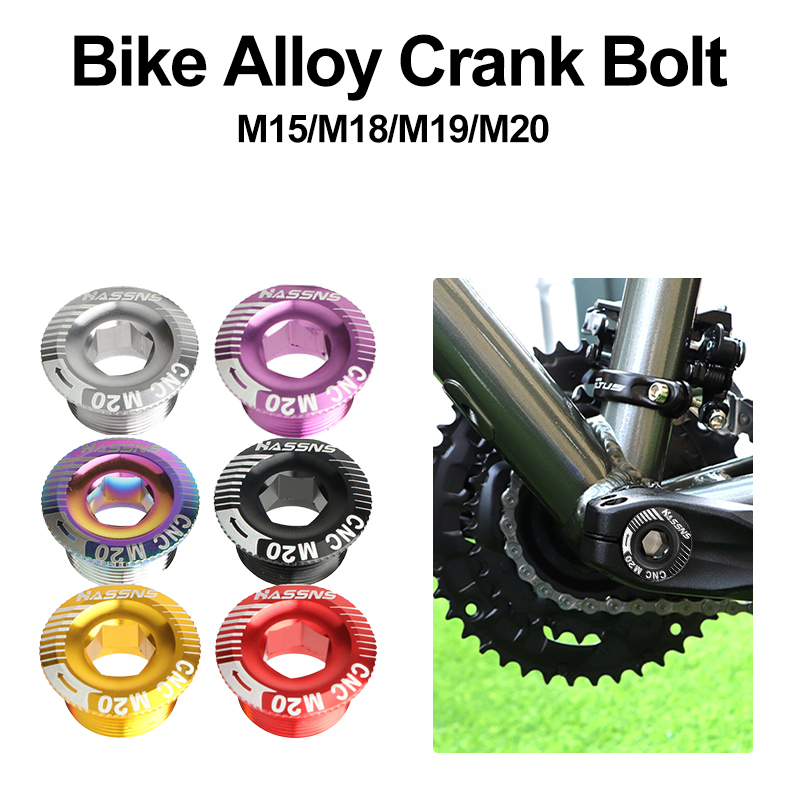 2PCS Bicycle Crank Arm Bolts Screw M15 Mountain Bike Shaft Screw For ISIS Axle For Bosch Brose Cycling Accessories - 18