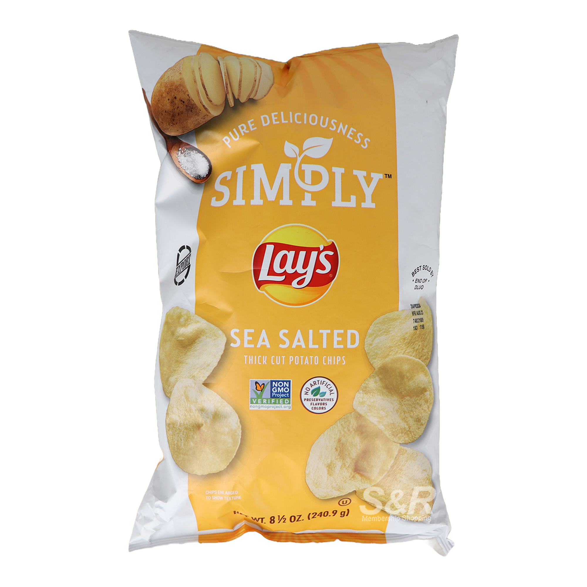 LAY'S® Simply Sea Salt Flavored Thick Cut Potato Chips